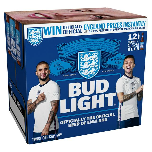 Bud Light Beer Bottles 12 x 300ml