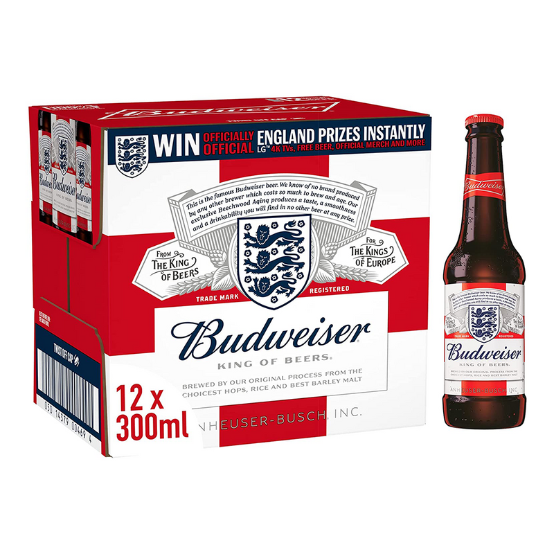 Budweiser Premium Lager 12 x 300ml